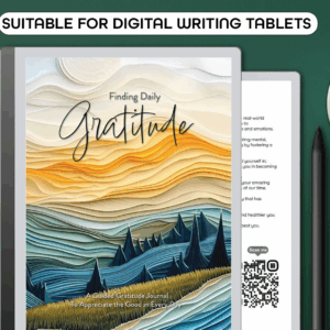 Finding Daily Gratitude Journal- Digital Download - Mountains